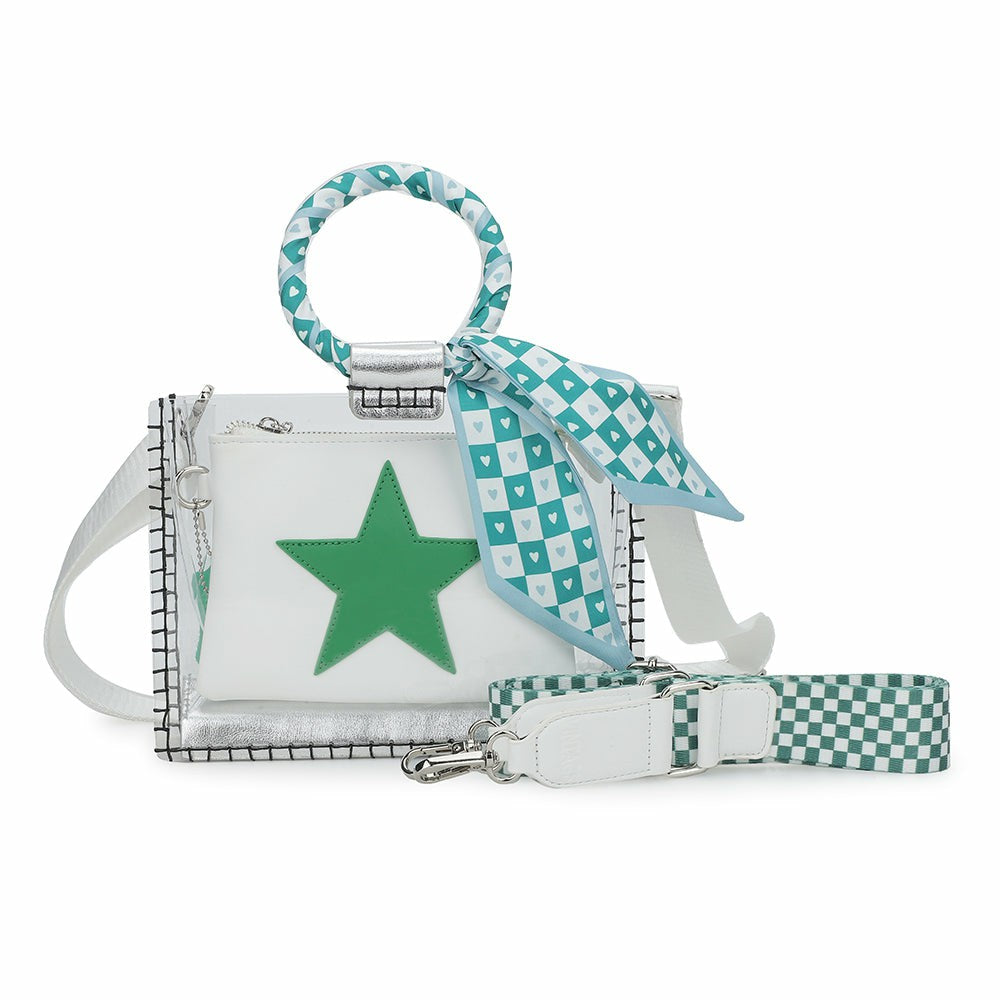 MINI MOLLY - SCARF WHITE GREEN | Vintage Havana Women