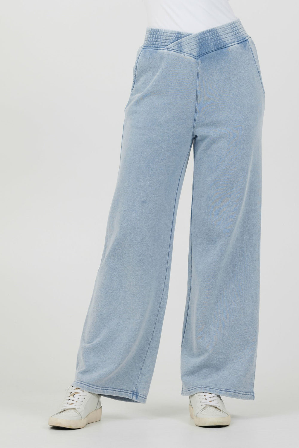 Washed Denim Terry Fleece Pant | Vintage Havana Women