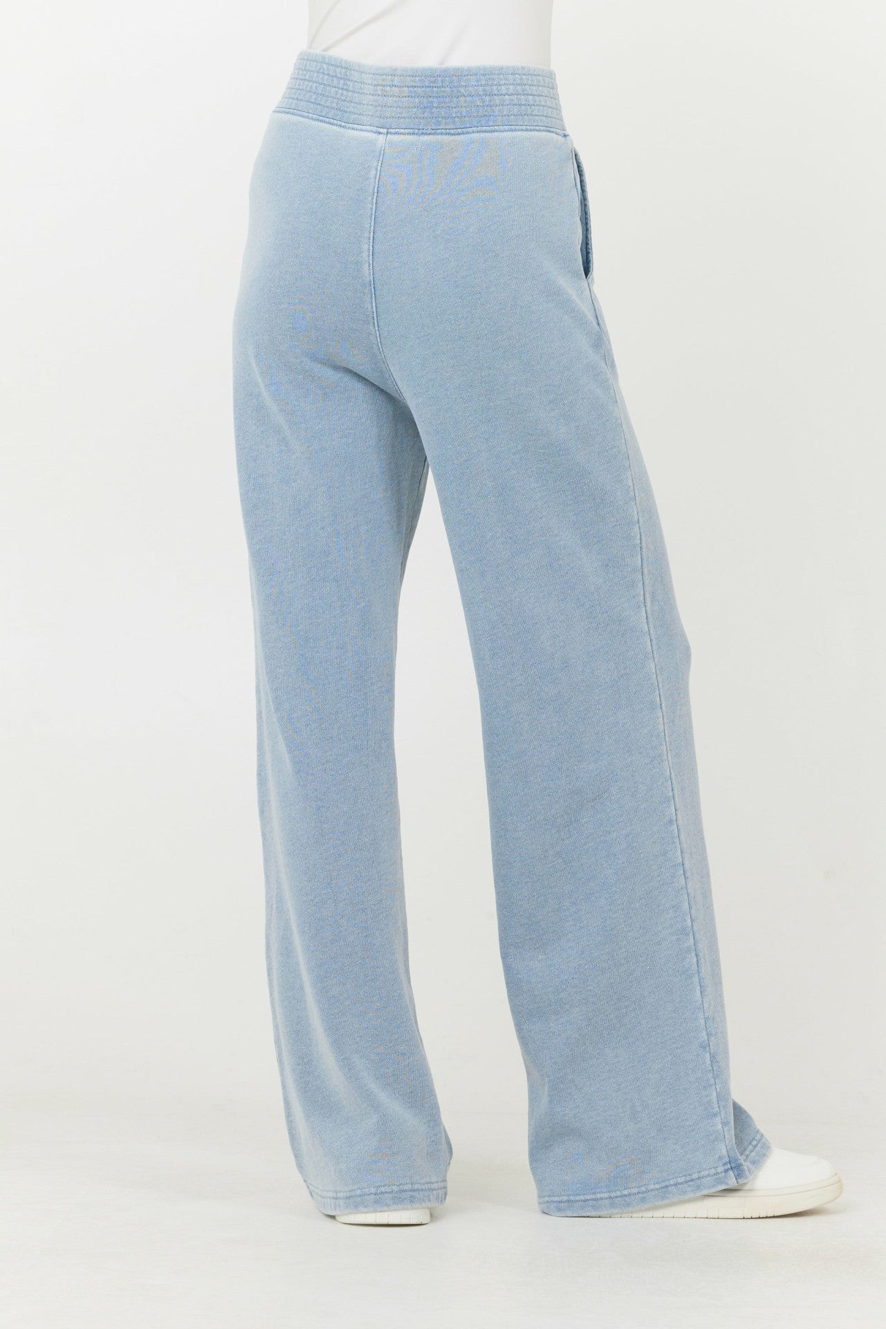 Washed Denim Terry Fleece Pant | Vintage Havana Women