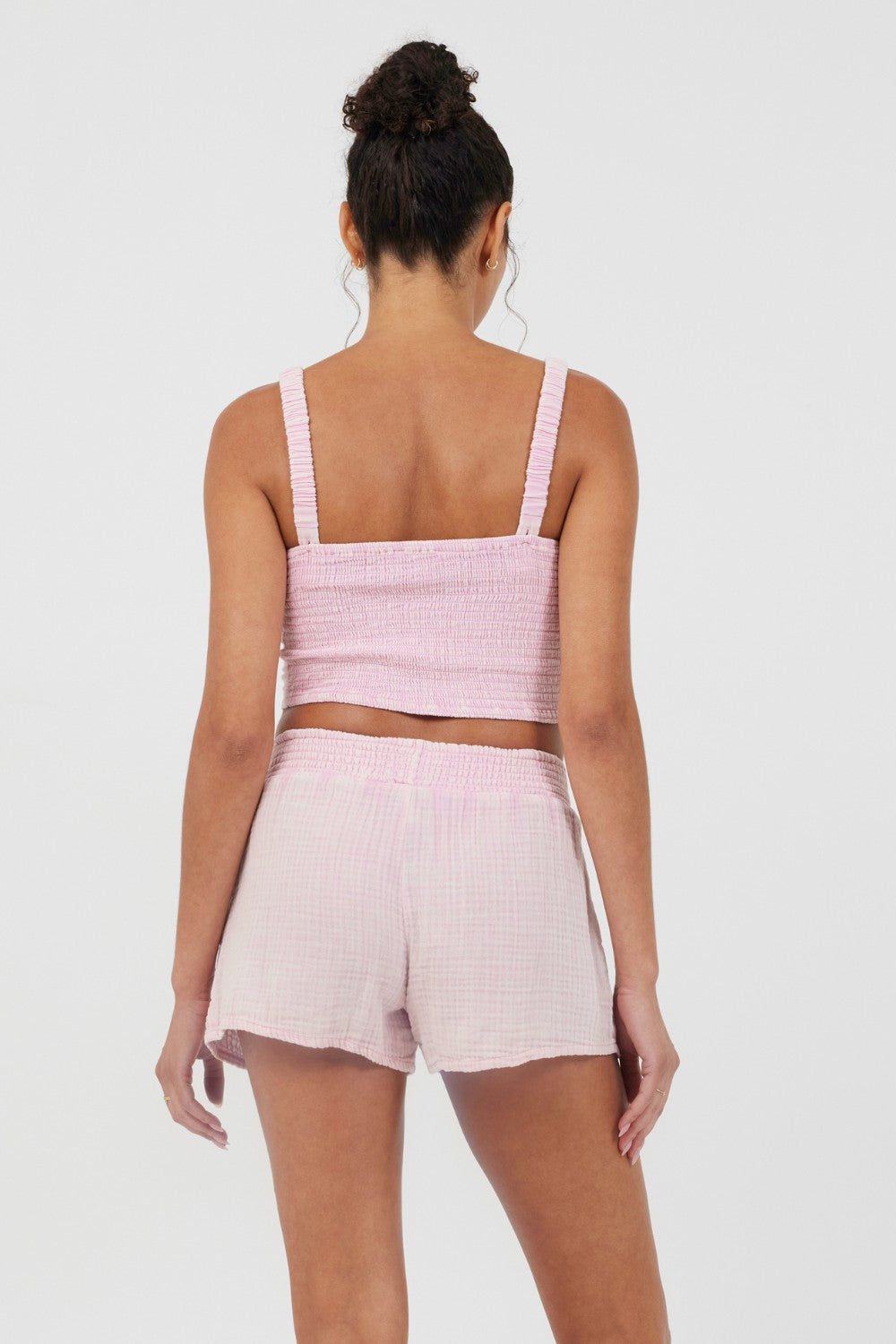 Washed Pink Gauze Cropped Tank | Vintage Havana Women
