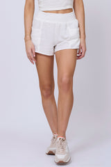 Washed White Gauze Shorts | Vintage Havana Women