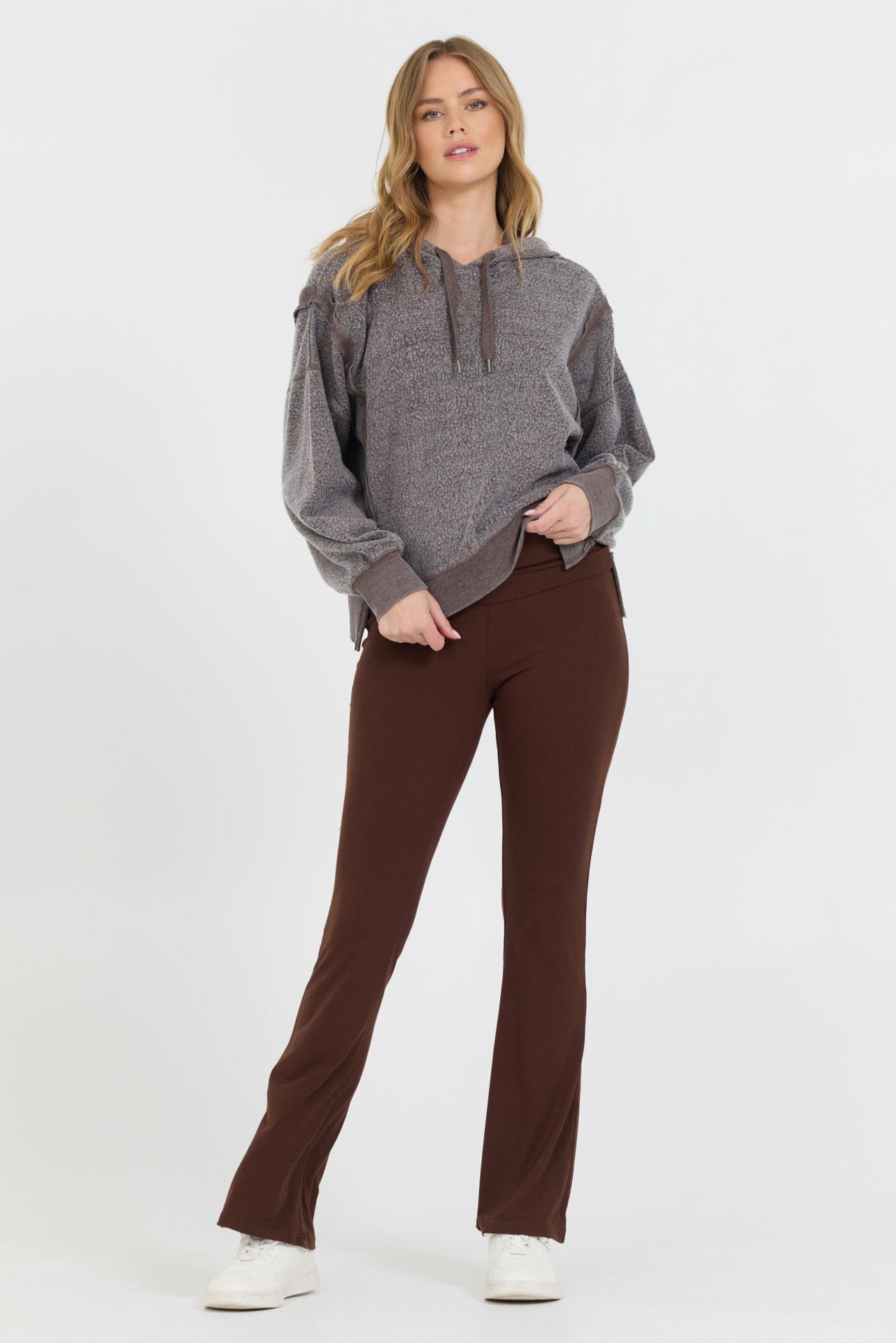 Chocolate Syrup Reverse Fleece Hoodie | Vintage Havana Women