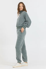 Dark Forest Reverse Fleece Mock Neck | Vintage Havana Women