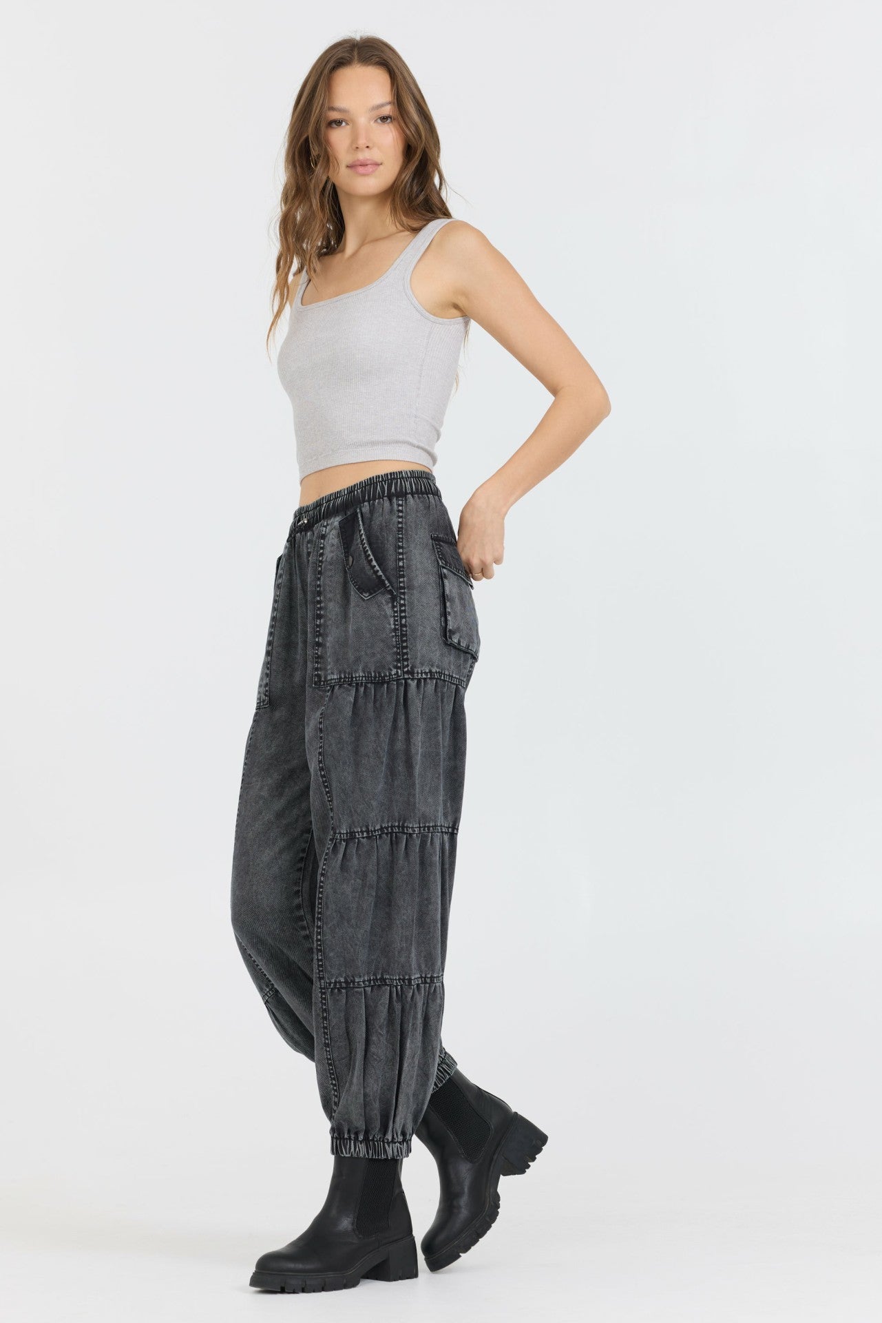 Heather Grey Seamless Tank Top | Vintage Havana Women