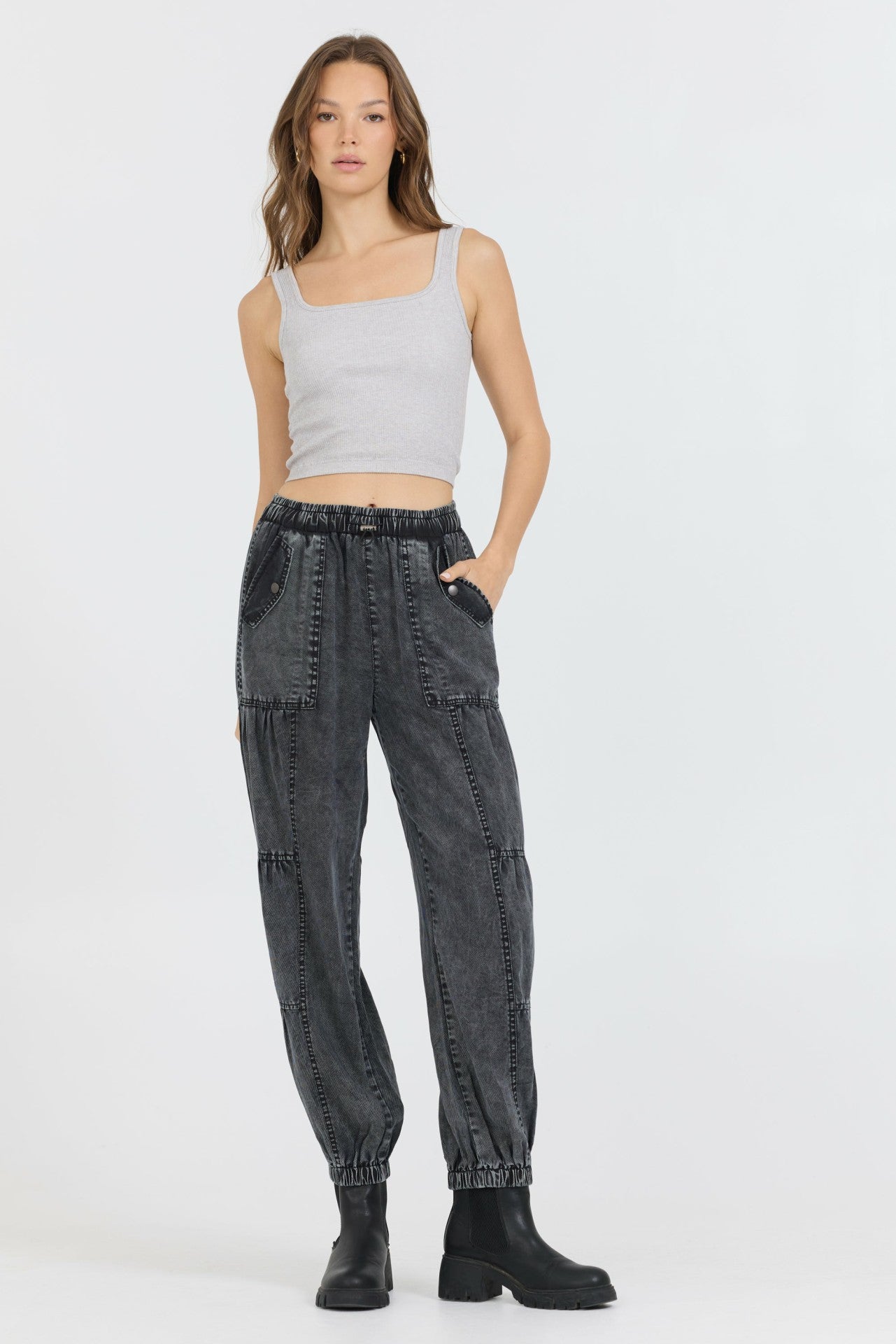 Heather Grey Seamless Tank Top | Vintage Havana Women