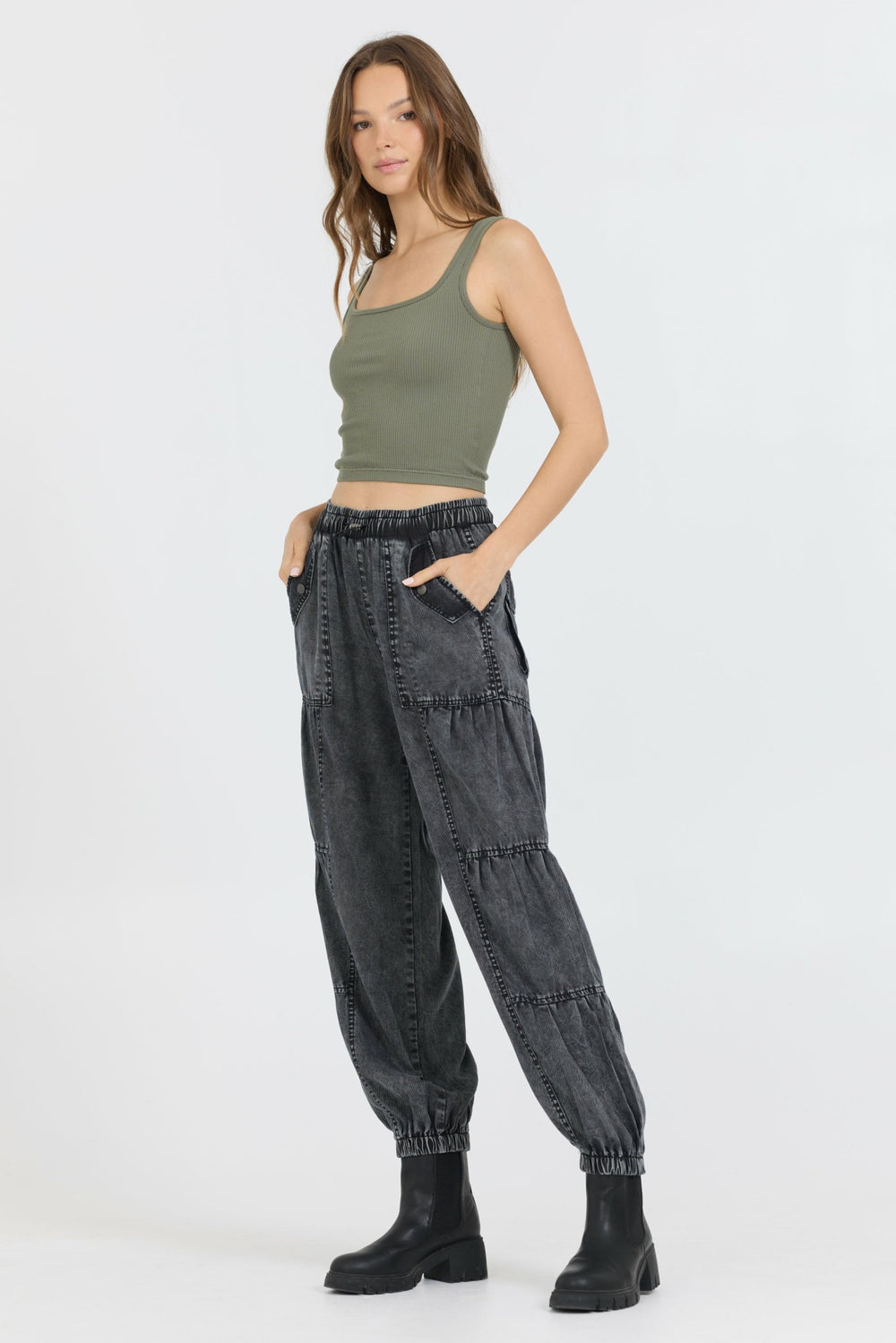 Olive Seamless Tank Top | Vintage Havana Women