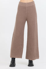 Heather Brown Waffle Knit Flare Pant | Vintage Havana Women