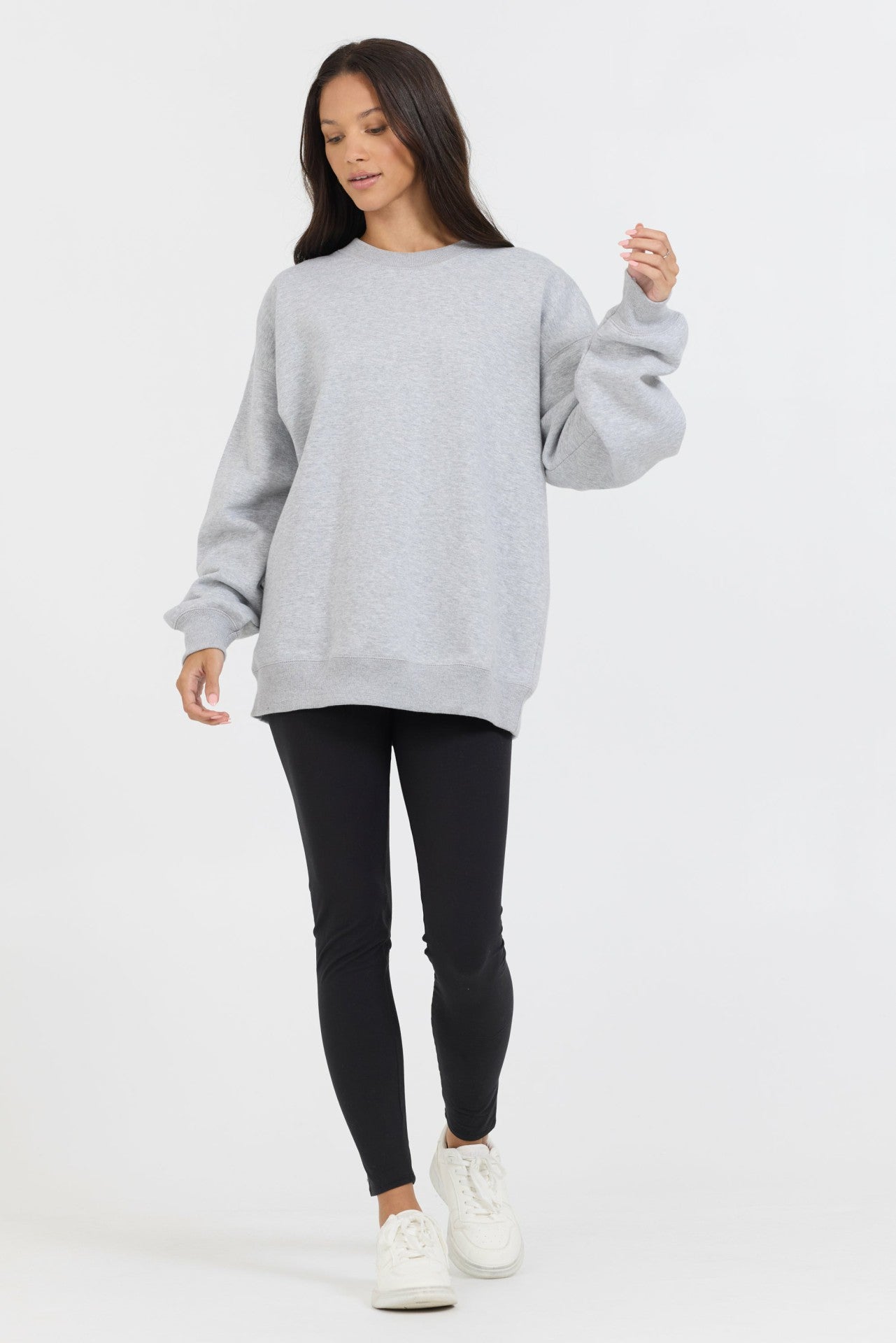 Heather Grey Proweave Crewneck Sweatshirt | Vintage Havana Women
