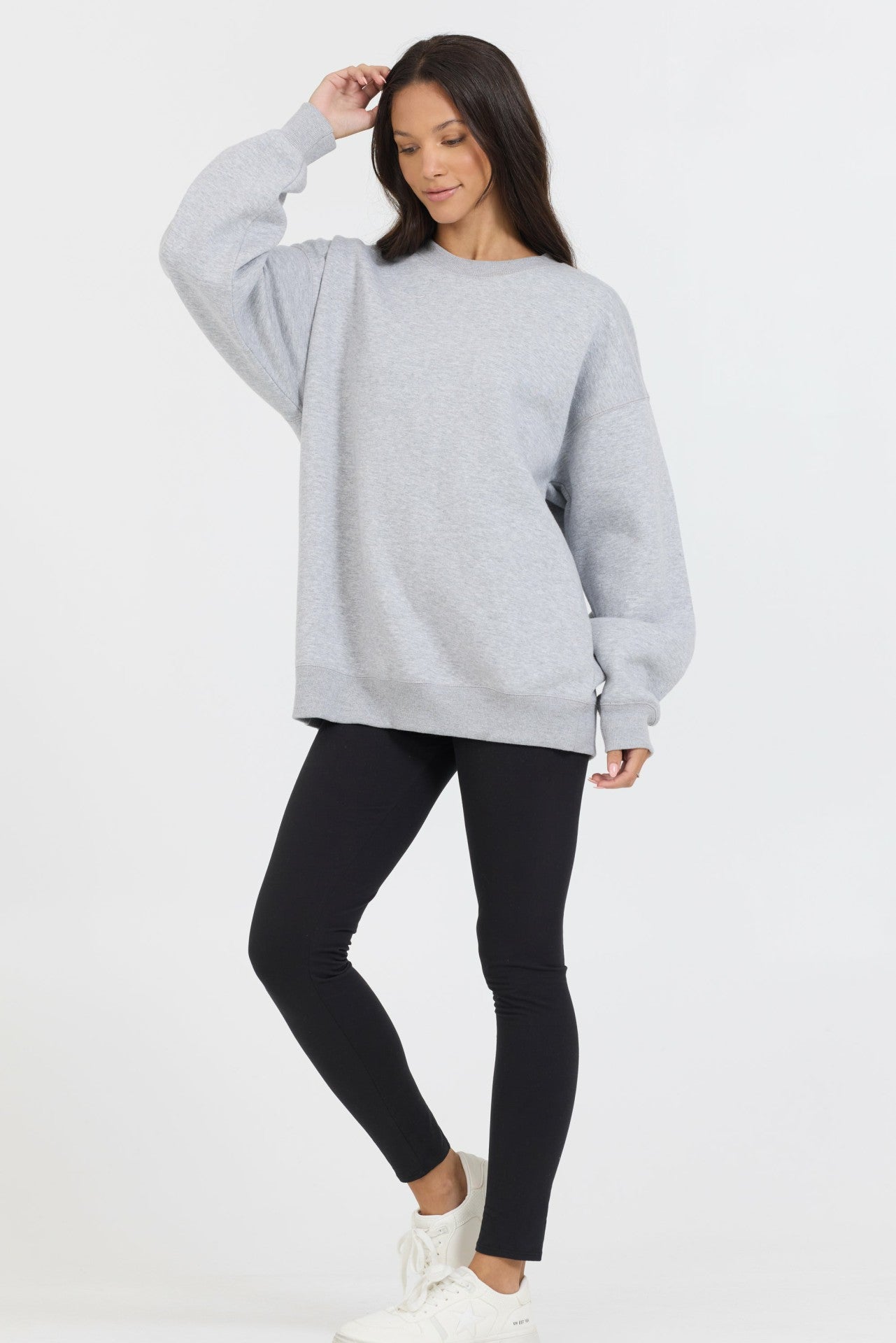 Heather Grey Proweave Crewneck Sweatshirt | Vintage Havana Women
