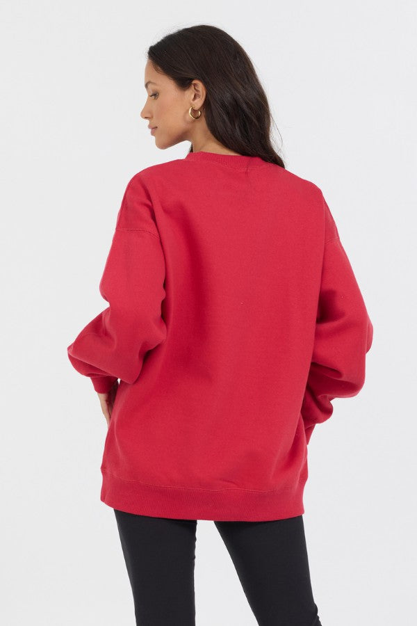 Red Proweave Crewneck | Vintage Havana Women