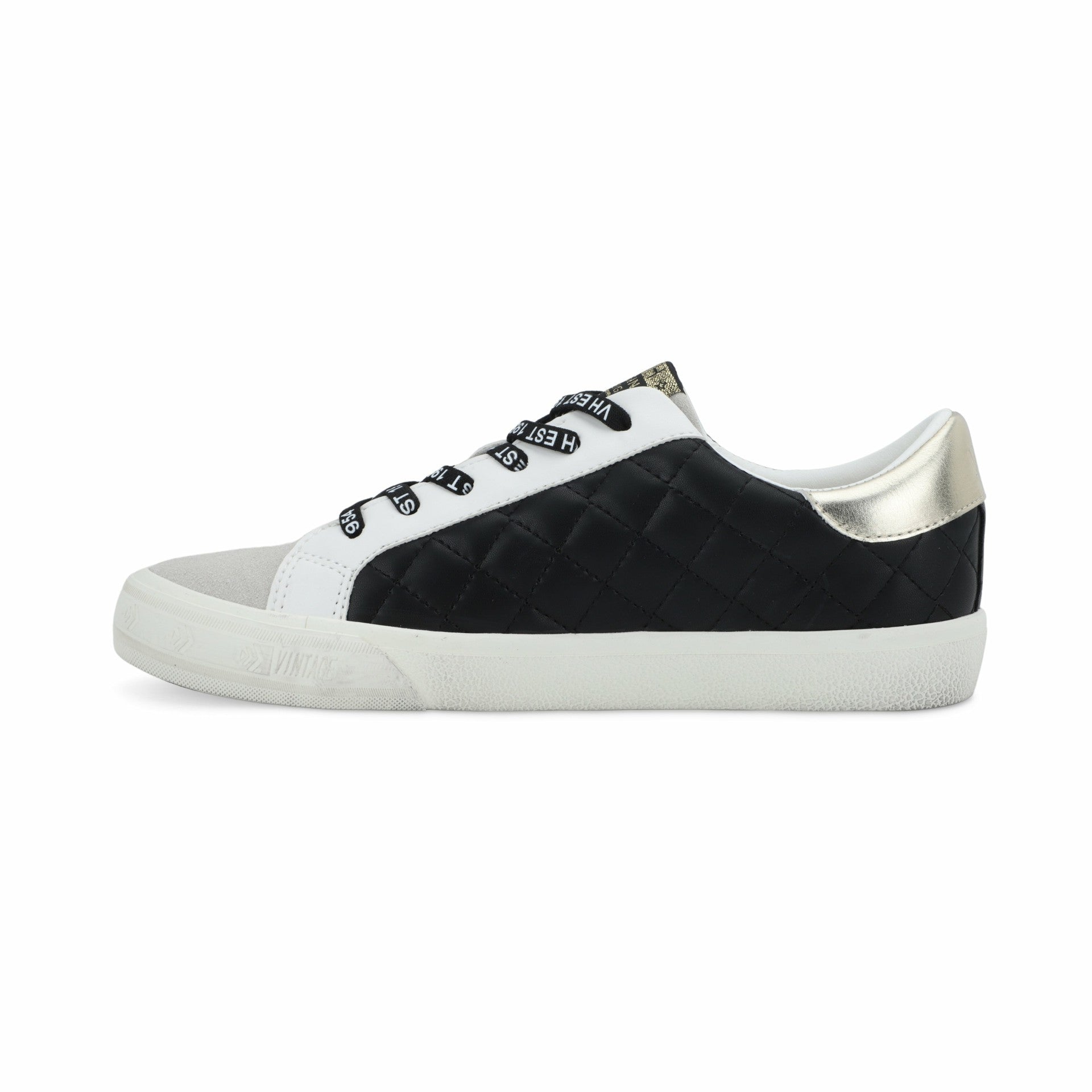 GRANDE - BLACK GREY QUILTED | Vintage Havana Women