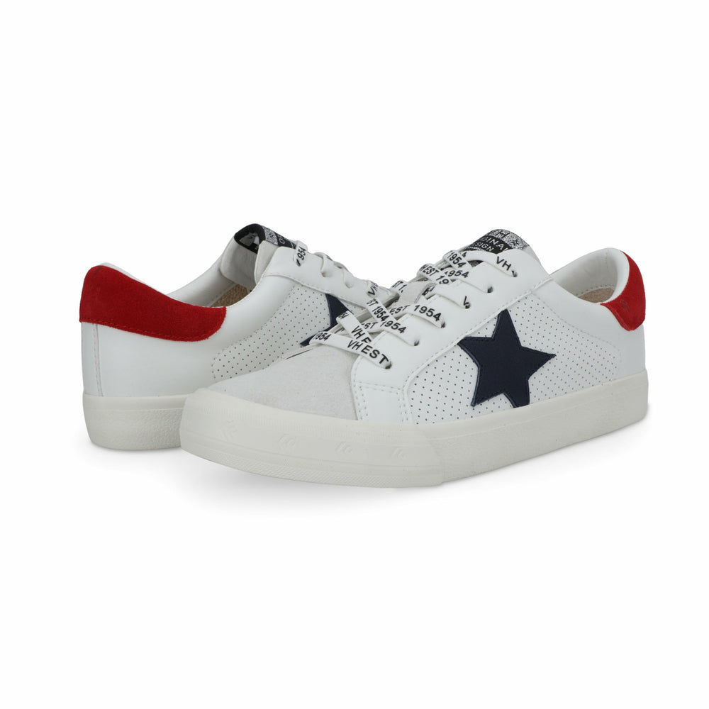 GRANDE - WHITE NAVY RED | Vintage Havana Women
