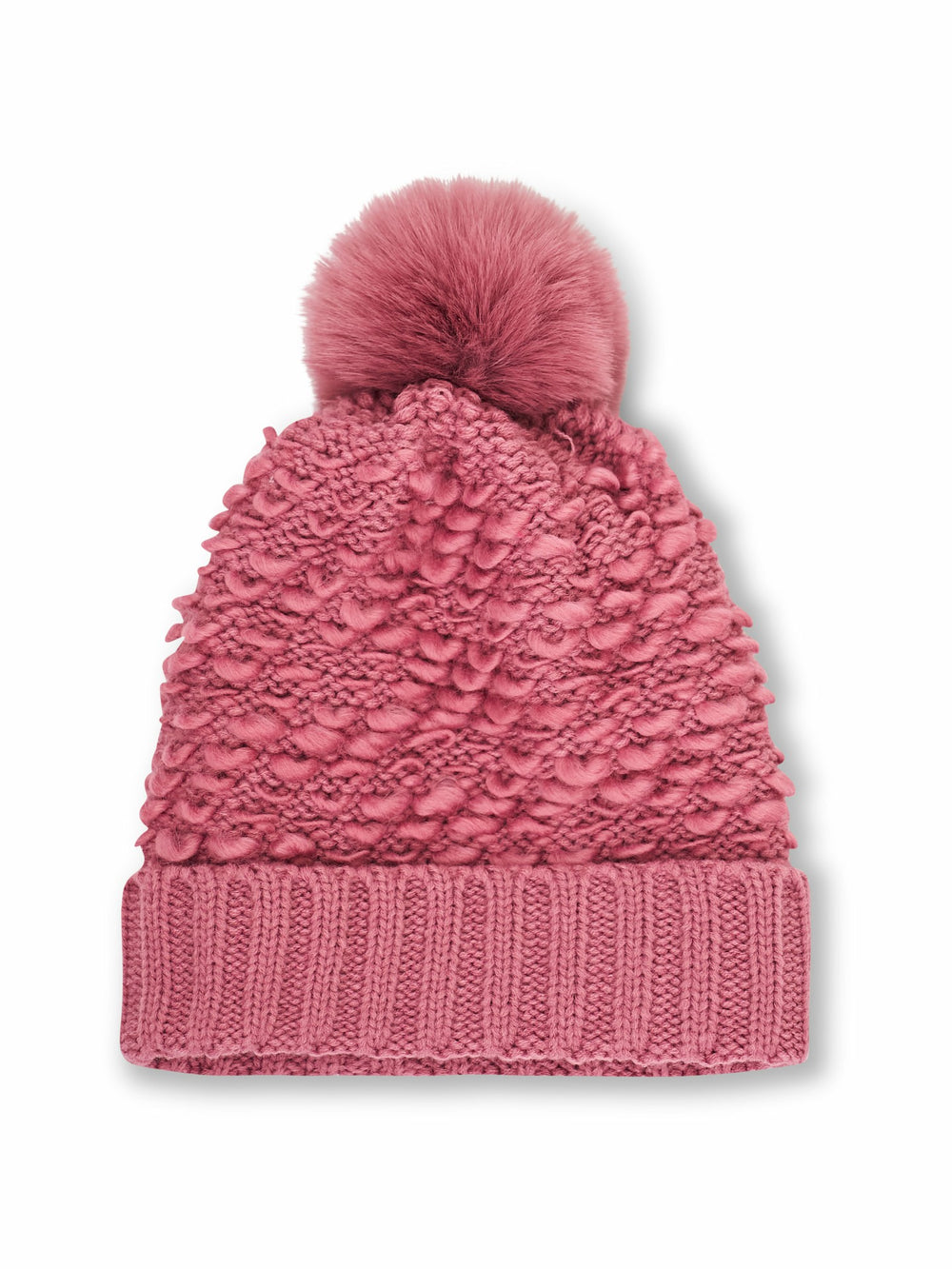 TURN UP POMPOM HAT - BLUSH | Vintage Havana Women
