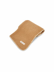 BLANKET STITCH KNIT SCARF - WHEAT/IVORY | Vintage Havana Women