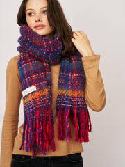 BRUSH SCARF - PINK MULTI | Vintage Havana Women