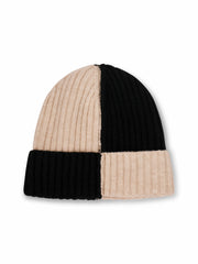 SEAM PATTERN BEANIE - BLACK | Vintage Havana Women