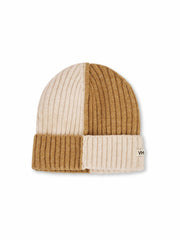 SEAM PATTERN BEANIE - TAN | Vintage Havana Women