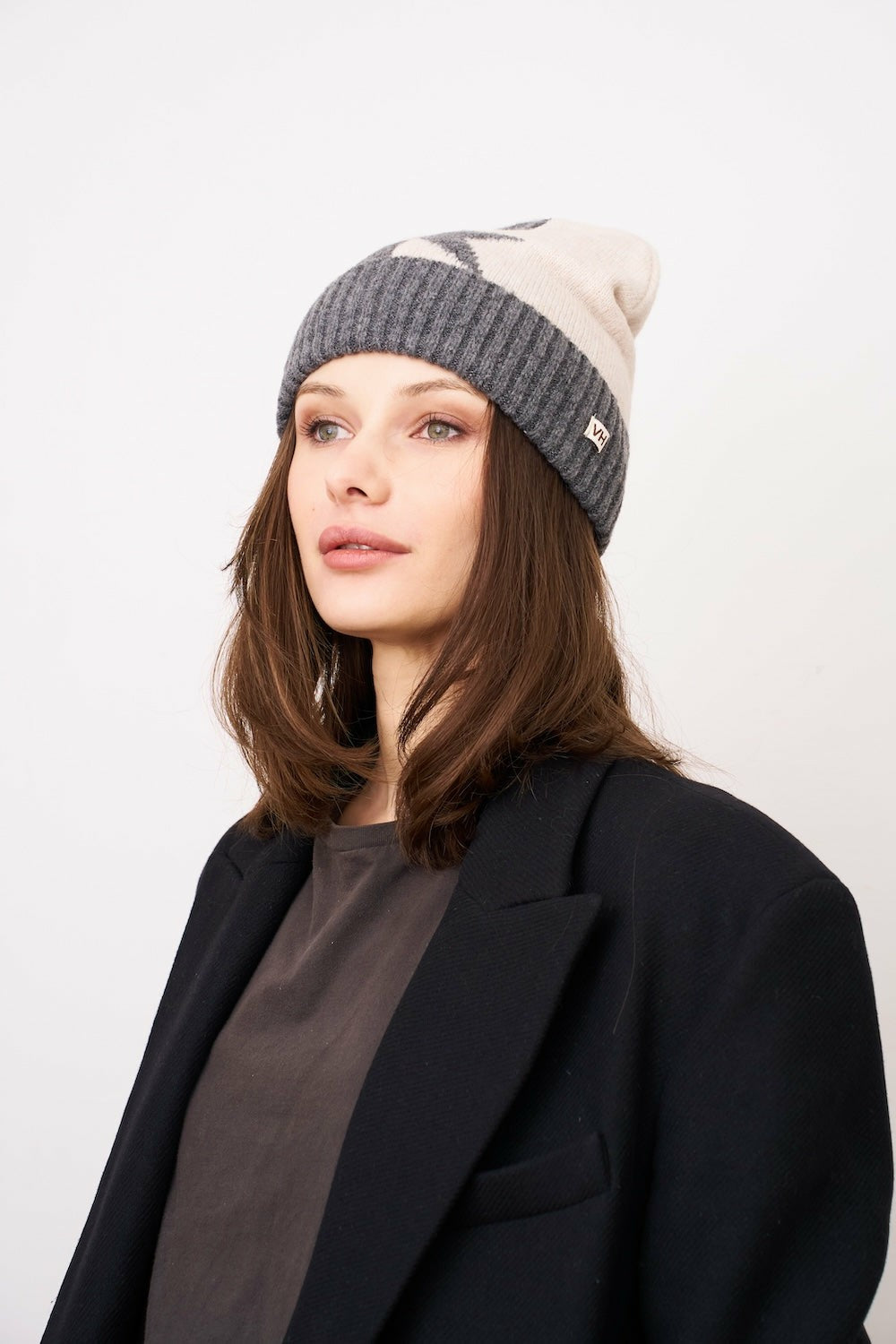 STAR PATTERN BEANIE | Vintage Havana Women
