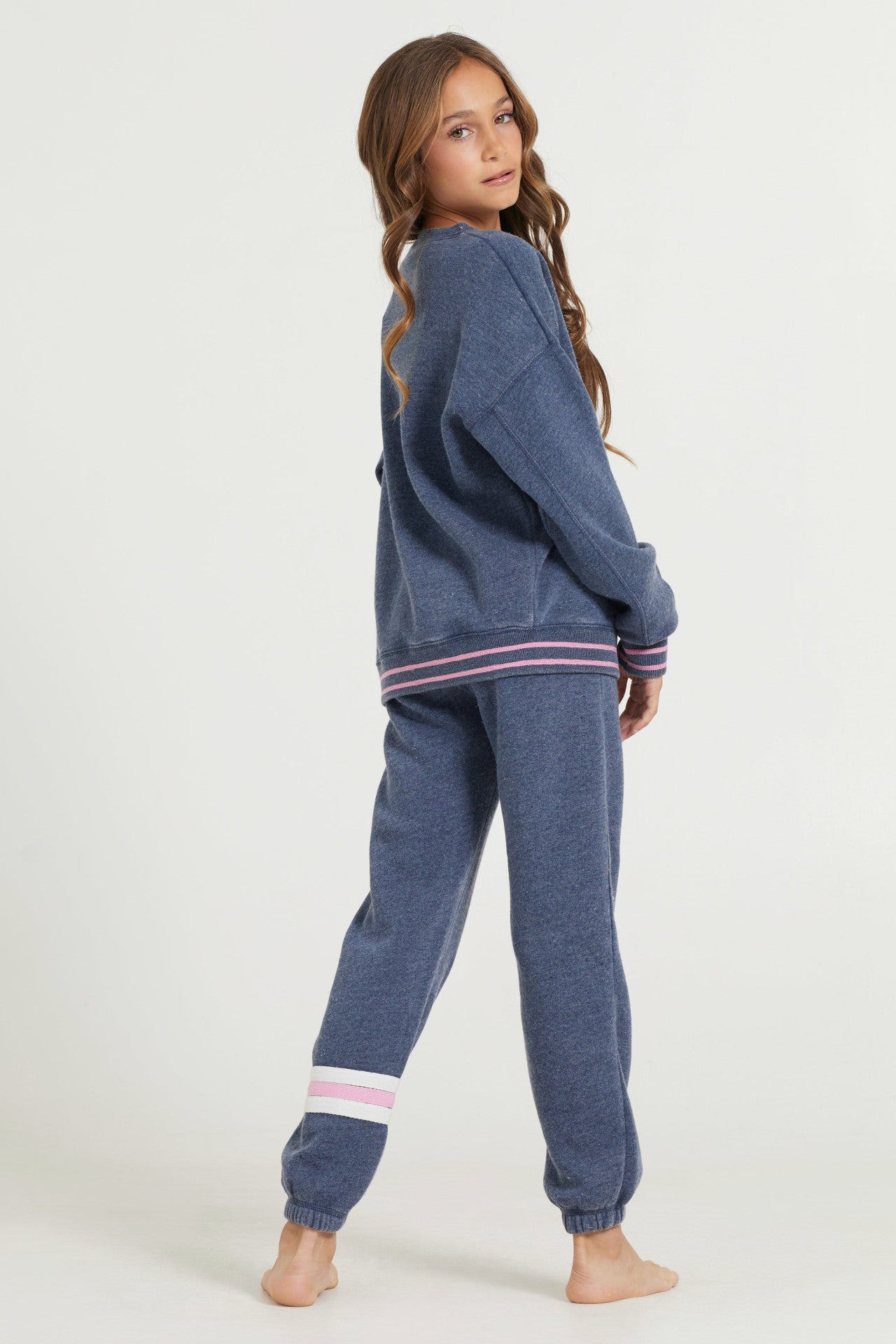 Kids Navy Aspen Patch Crew | Vintage Havana Women