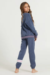 Kids Navy Aspen Patch Crew | Vintage Havana Women