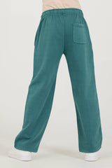 Kids Teal Pintuck Wide Leg Pants | Vintage Havana Clothing