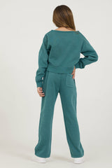 Kids Teal Off Shoulder | Vintage Havana Clothing
