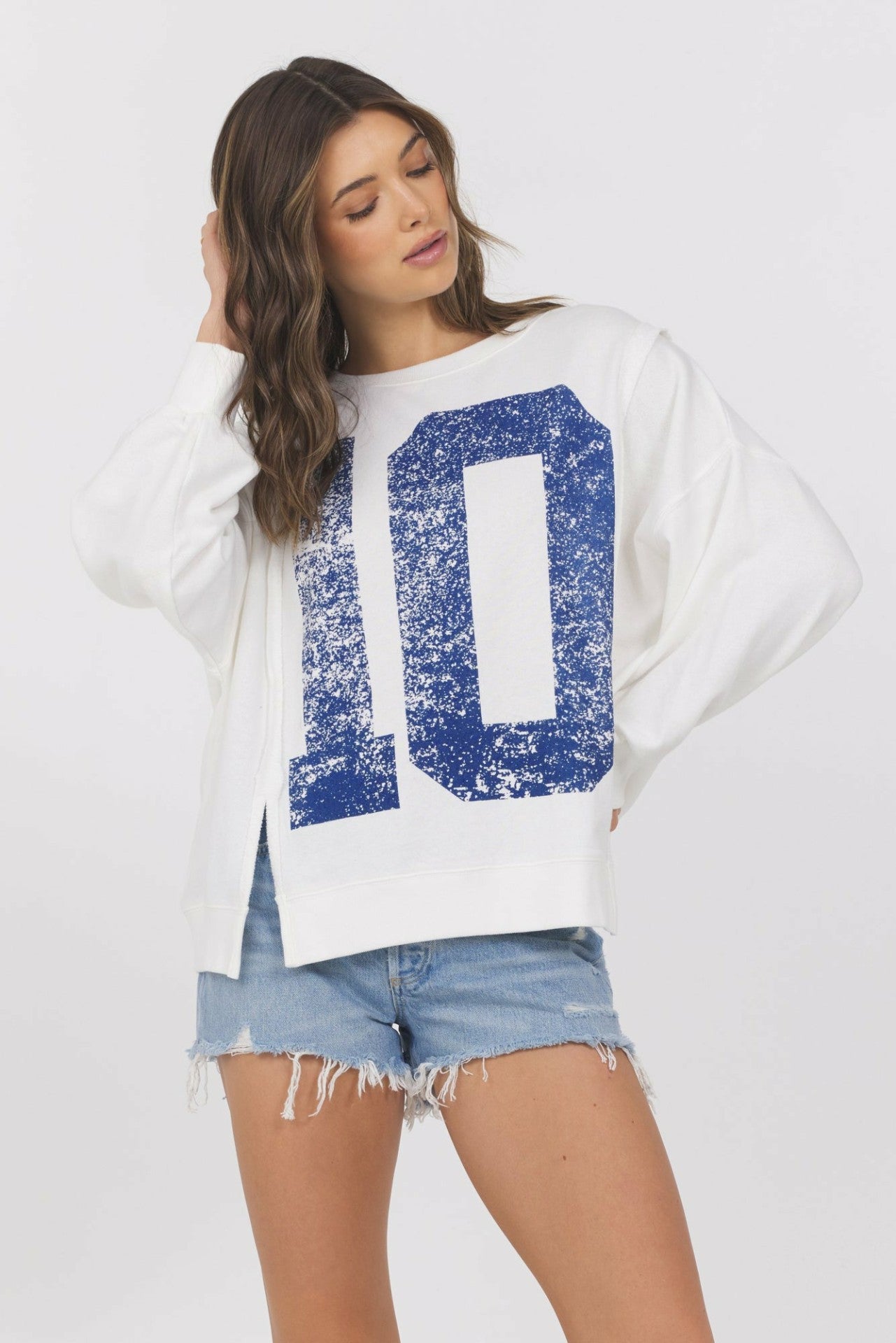 French Terry Varsity Crewneck | Vintage Havana Women