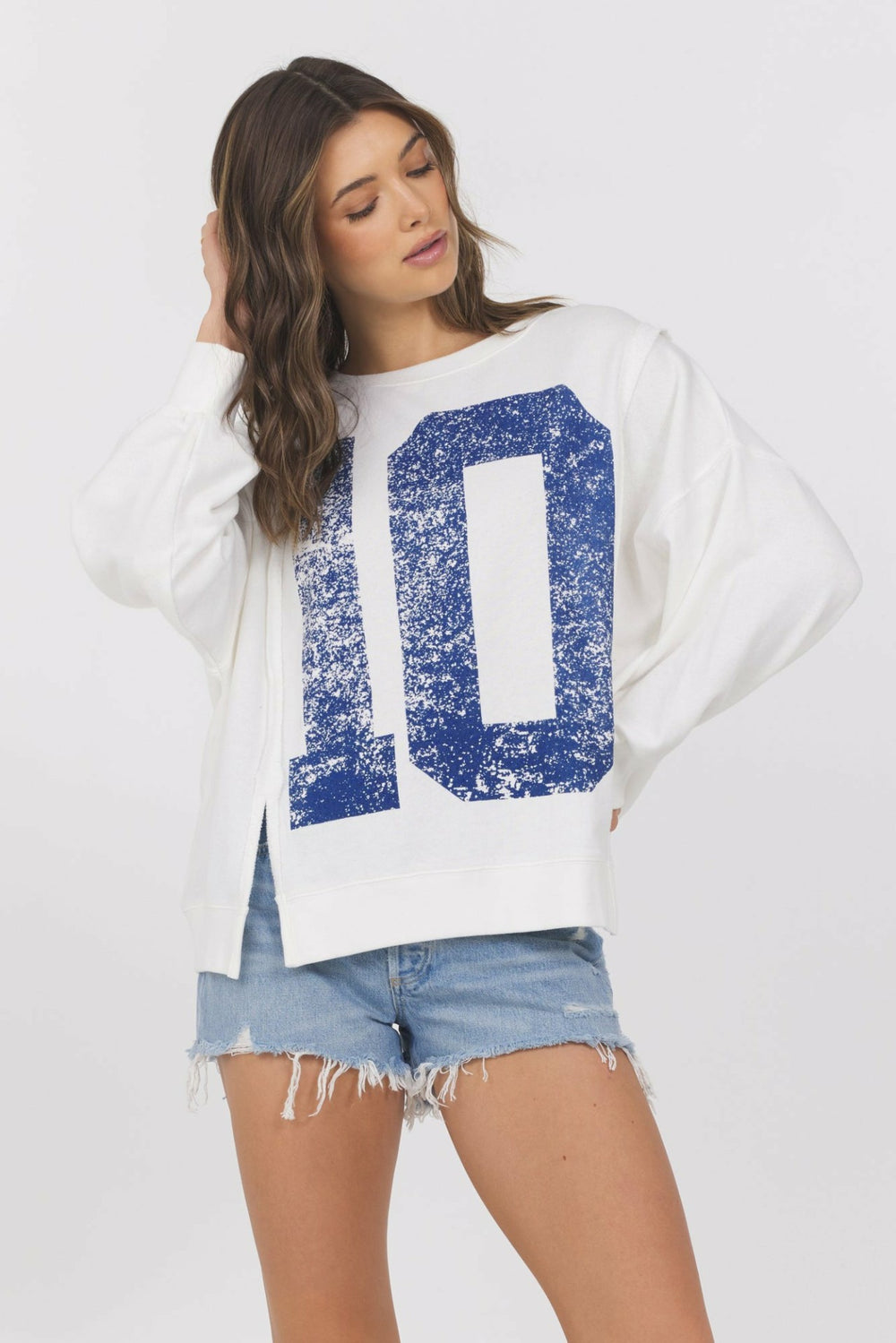 French Terry Varsity Crewneck | Vintage Havana Women