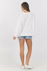 French Terry Varsity Crewneck | Vintage Havana Women
