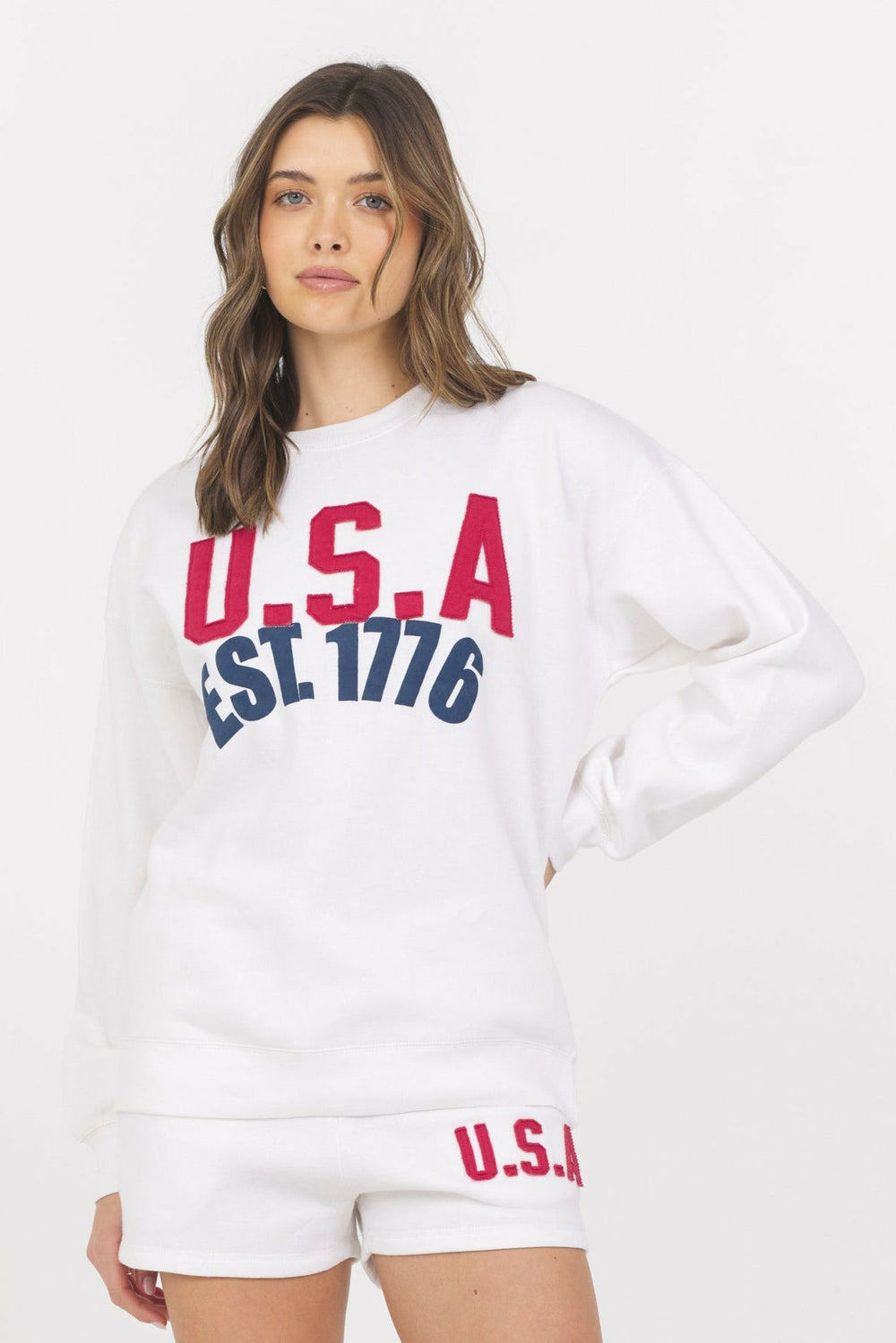 Surf Wash Fleece Crew | Vintage Havana Women
