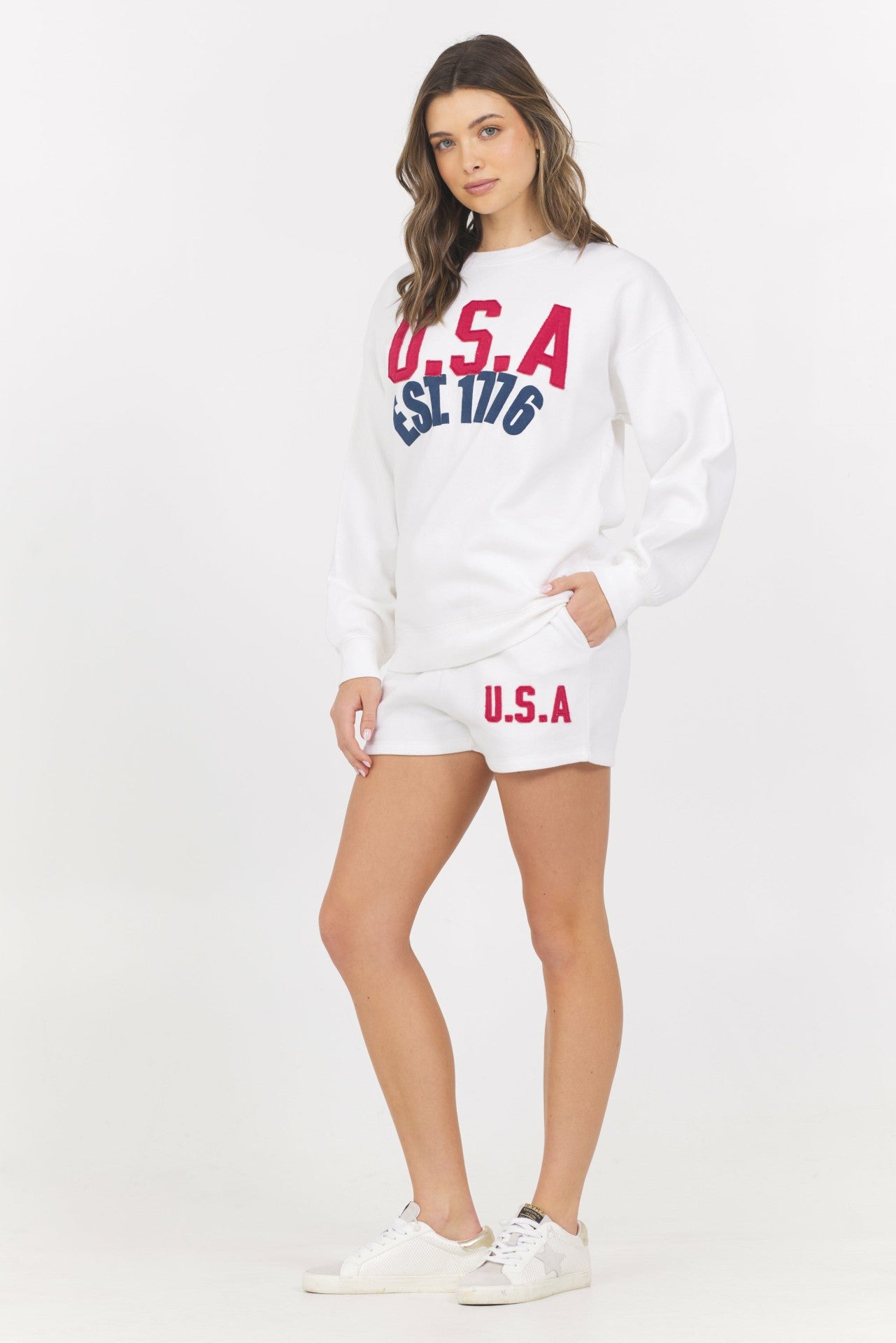 Surf Wash Fleece Crew | Vintage Havana Women