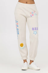 Printed Surf Wash Jogger with Patches | Vintage Havana Women