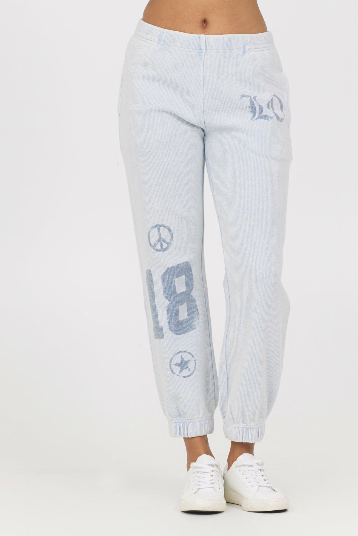 Printed Rib Jogger | Vintage Havana Women