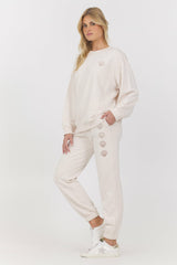 Embroidered French Terry Crew | Vintage Havana Women