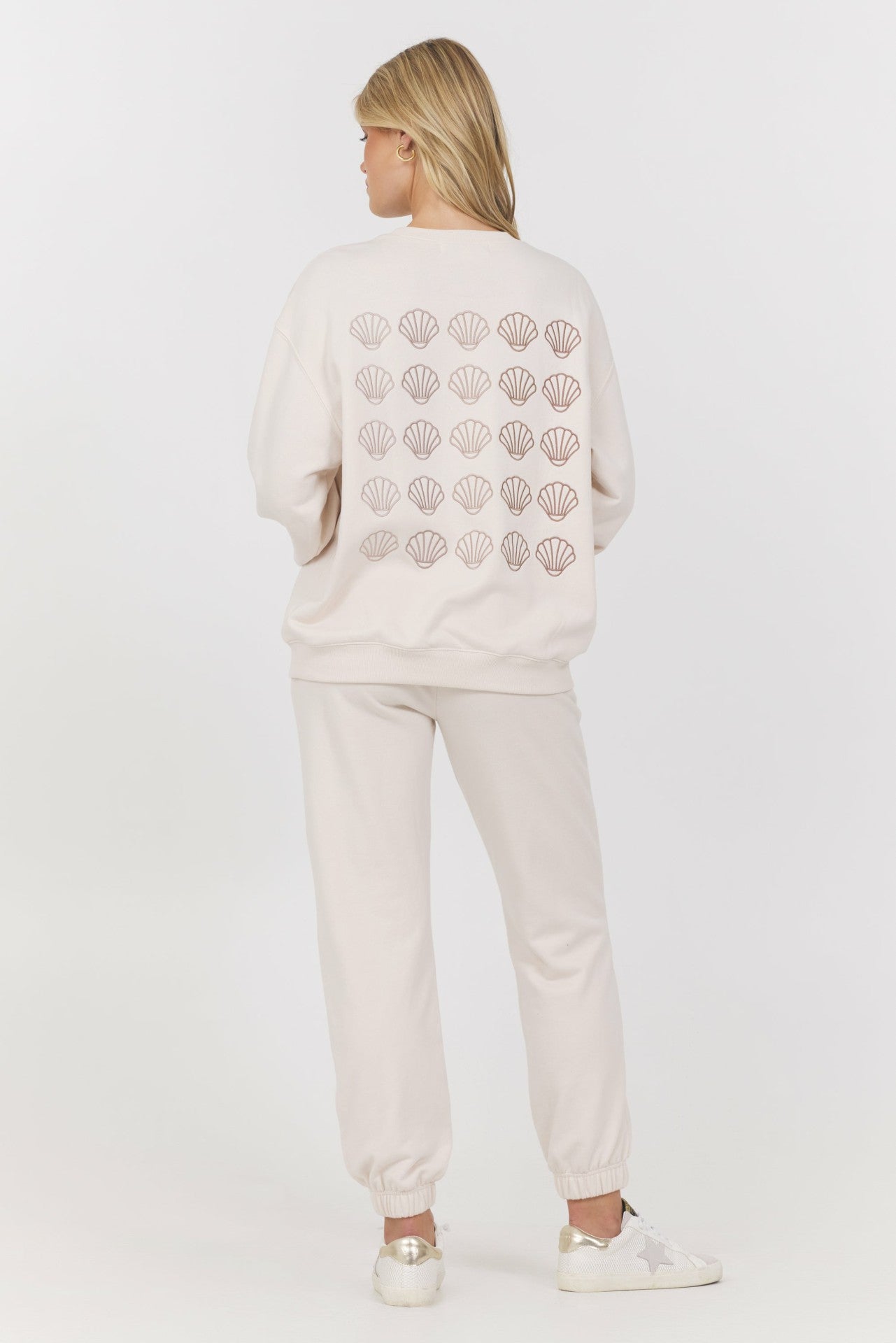 Embroidered French Terry Crew | Vintage Havana Women