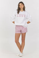 Woven Boxer Short - Strawberry Stripe | Vintage Havana Women
