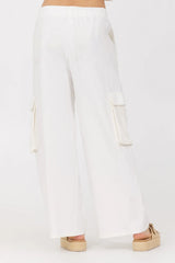 Jersey Knit Open Crochet Cargo Pants | Vintage Havana Women