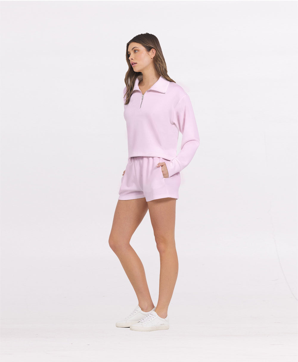 Paradise Pink Cloud Quarter Zip | Vintage Havana Women