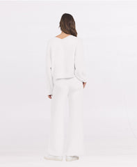 Egg Shell Cloud V Neck | Vintage Havana Women