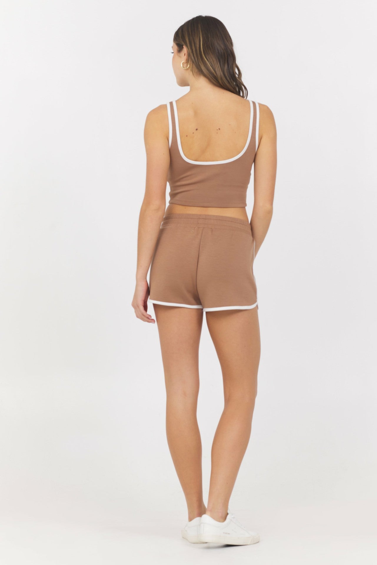 Toffee White Cloud w/ Piping Tank | Vintage Havana Women