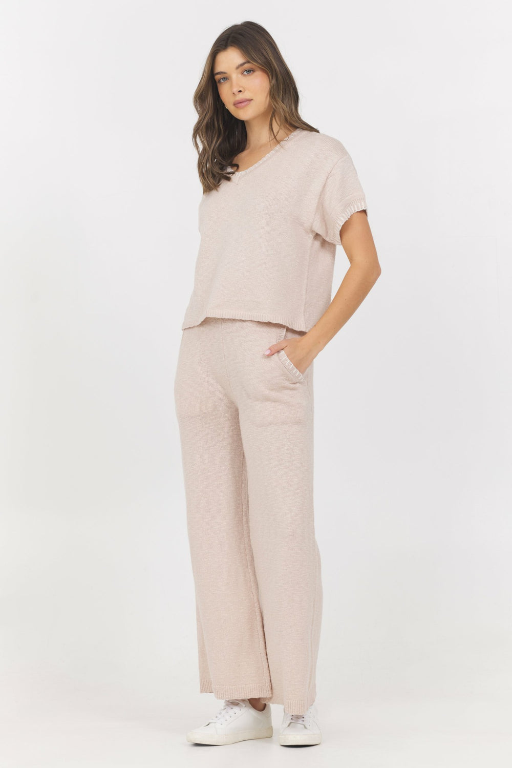 Knit Pants w/ Whipstitch | Vintage Havana Women