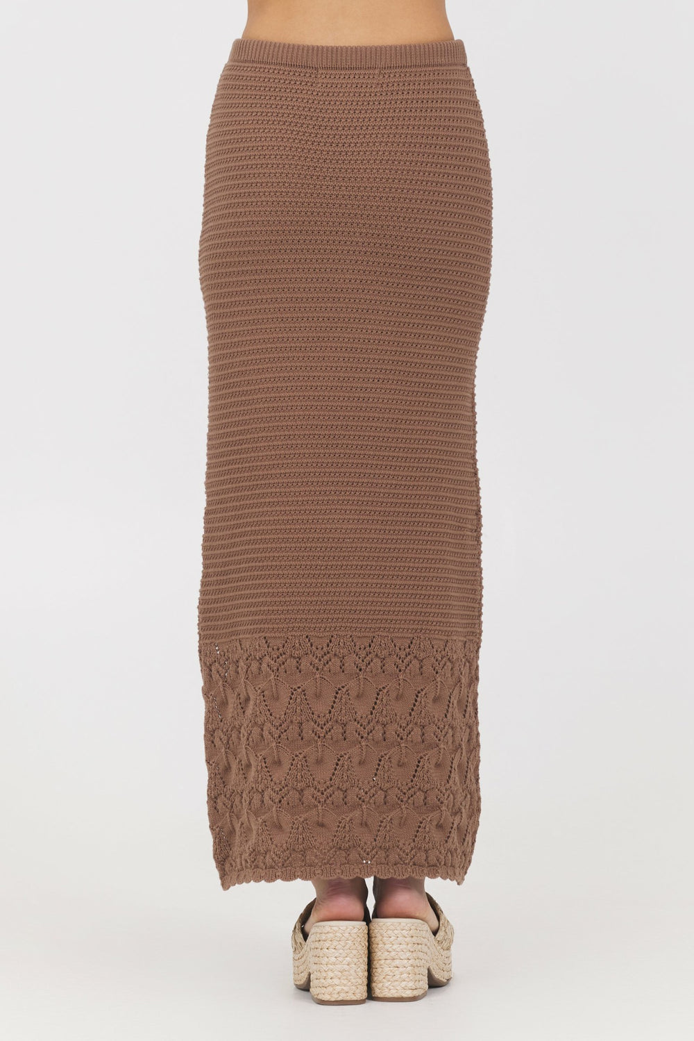 Pecan Crochet Maxi Skirt | Vintage Havana Women