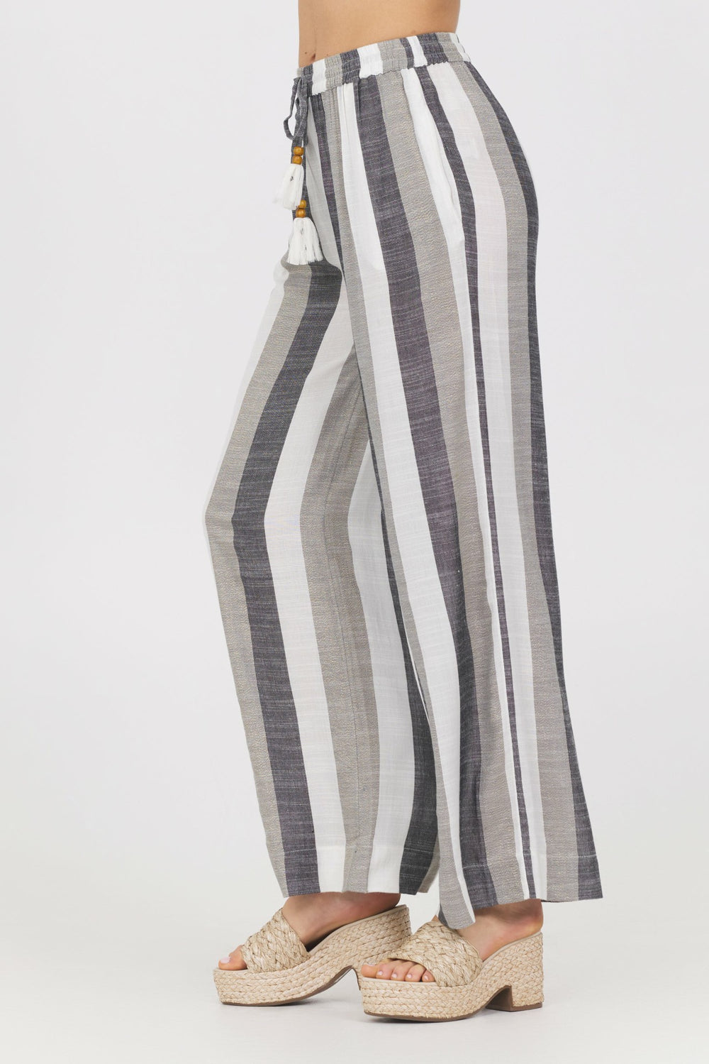 Lightweight Metallic Stripe Pant | Vintage Havana Women