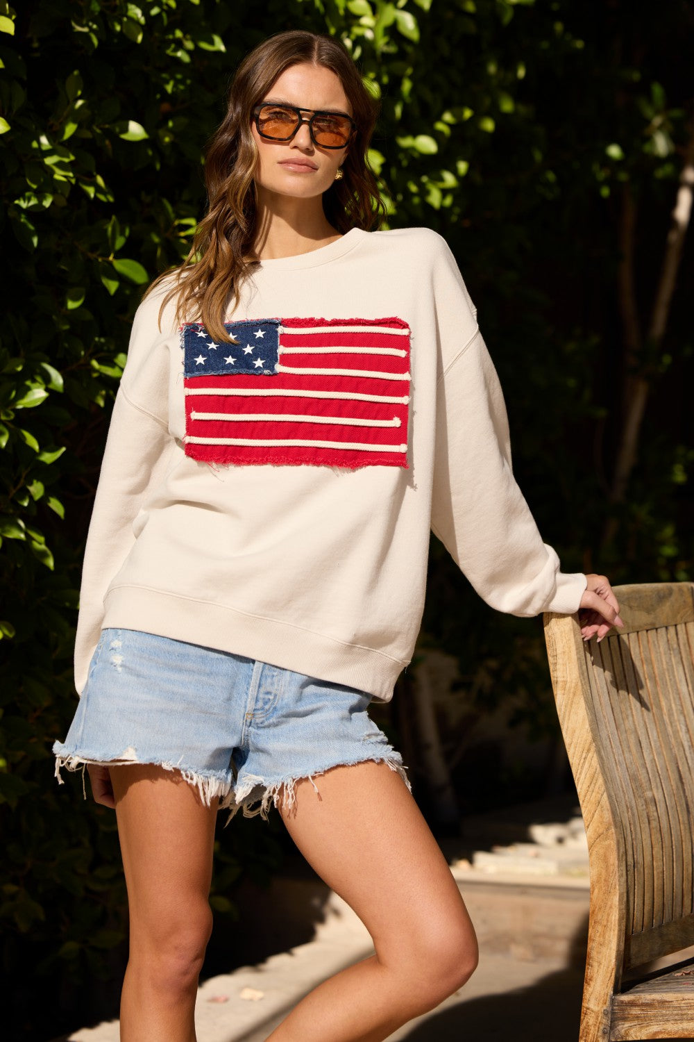 American Flag Crewneck | Vintage Havana Women