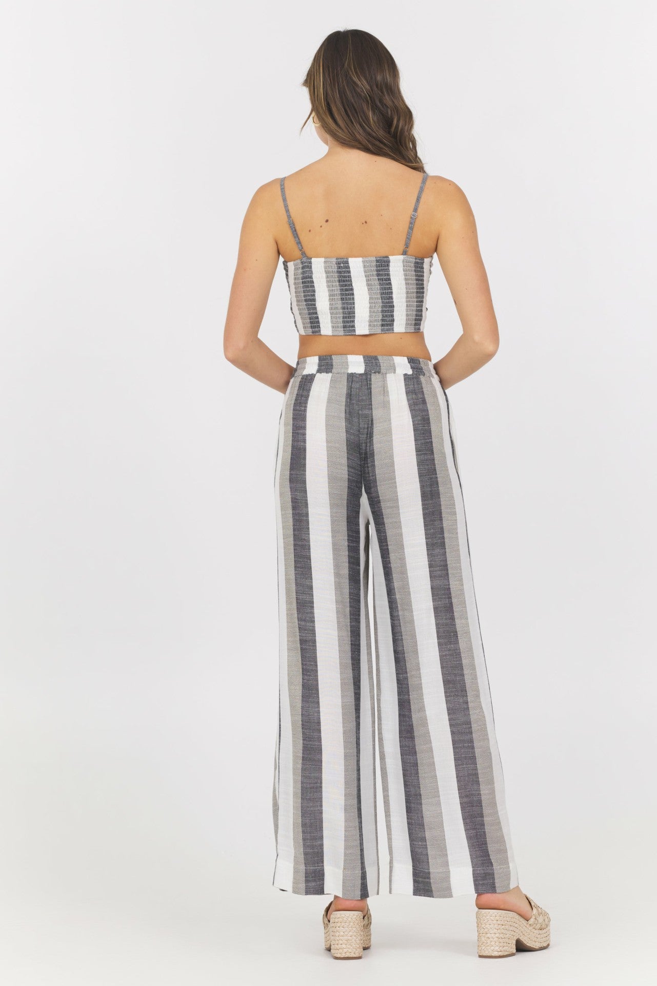 Metallic Stripe Cut Out Tank | Vintage Havana Women