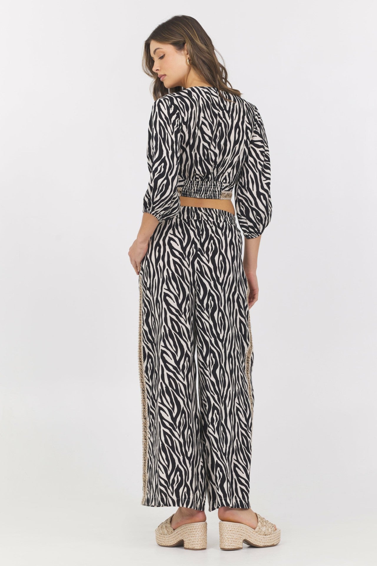 Animal Print Twist Front Top | Vintage Havana Women