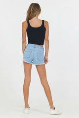 Black Henley Tank | Vintage Havana Clothing