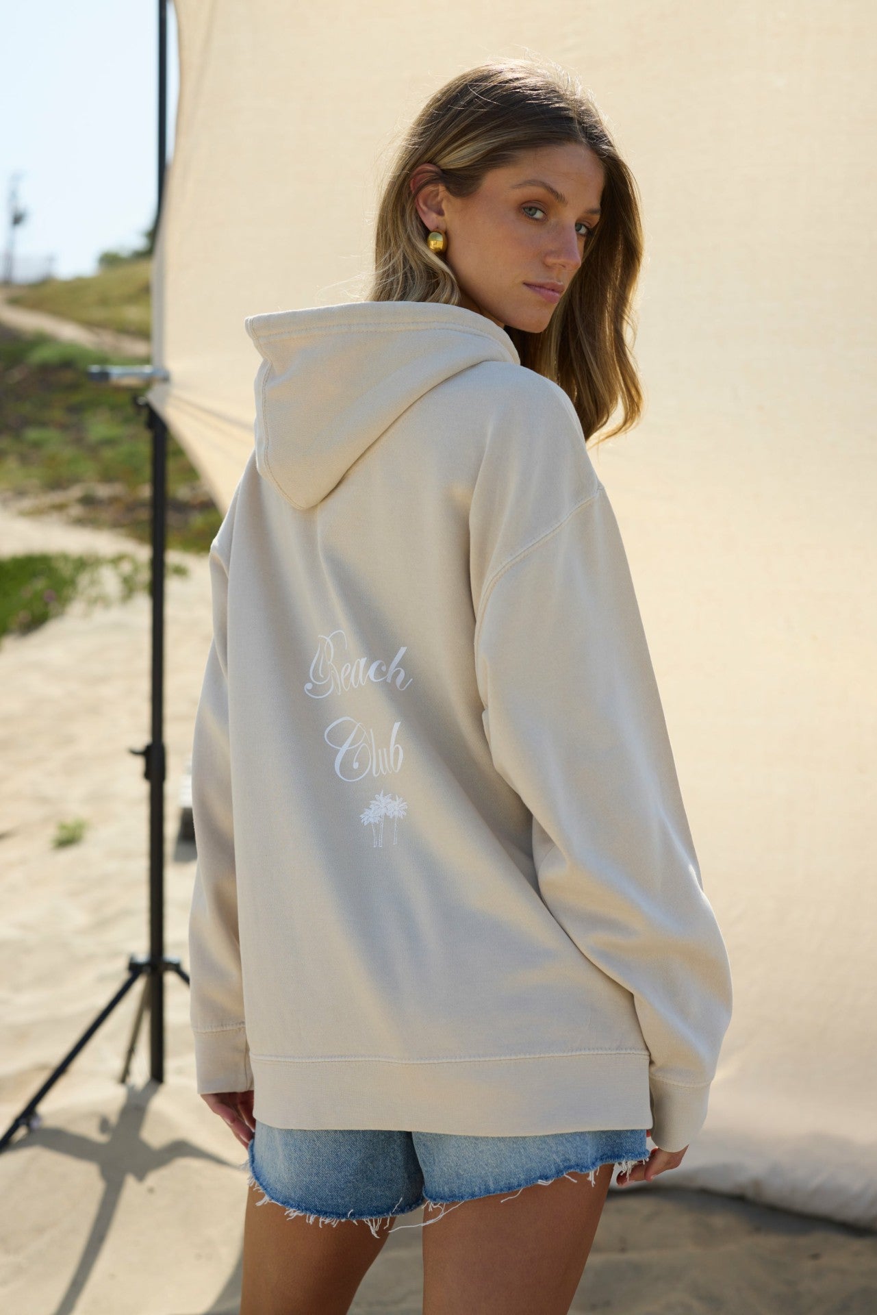 Palm Tree Garment Dye Hoodie | Vintage Havana Women