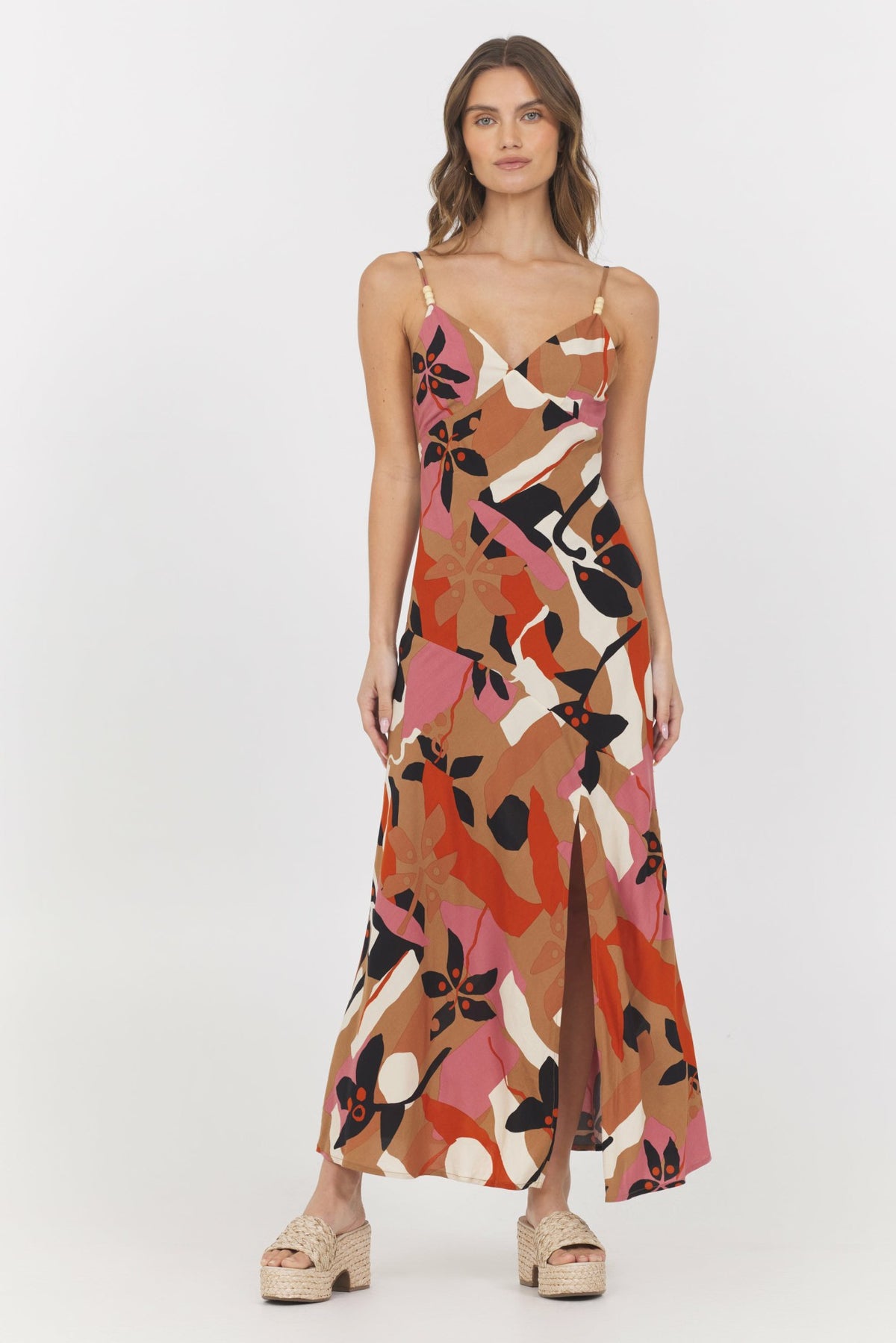 Abstract Floral Maxi Dress | Vintage Havana Women