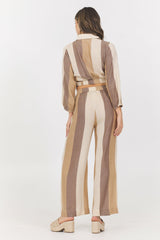 Woven Metallic Top + Pant 2-Piece Set | Vintage Havana Women